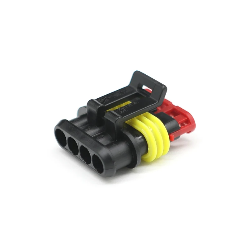 282088-1  4 Pin AMP Superseal 1.5mm Series Automotive Waterproof Connector Female Cable Connectors  Additional Terminal and Seal