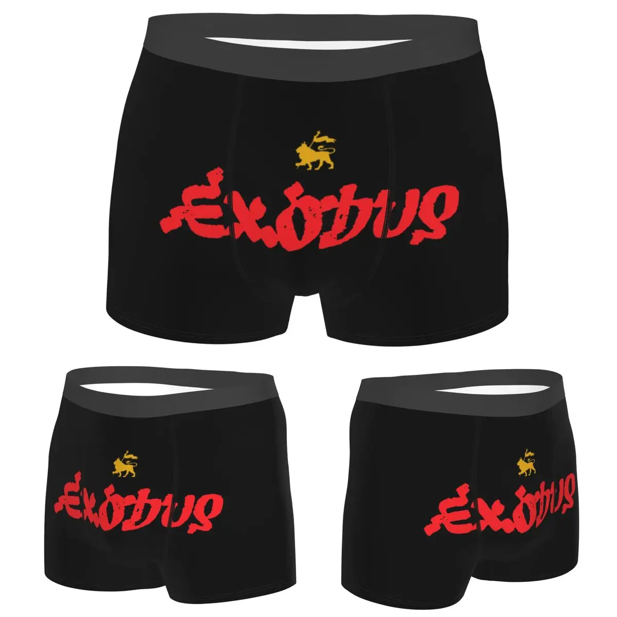 

Boxer Underpants Shorts Exodus Panties Men Breathable Underwear for Homme Man Boyfriend Gift