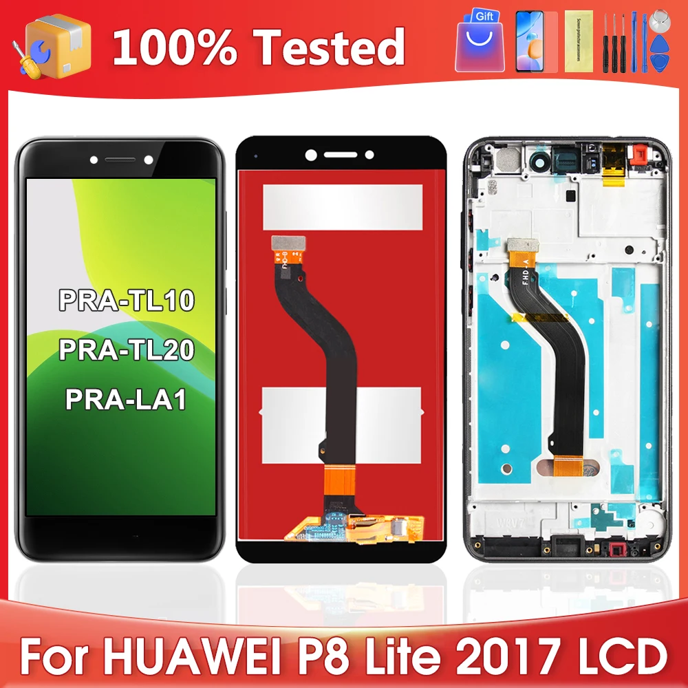 5.2\'\'For HUAWEI P8 Lite 2017 For P9 Lite 2017 Honor 8 Lite TL10 LCD Display Touch Screen Digitizer Assembly Replacement