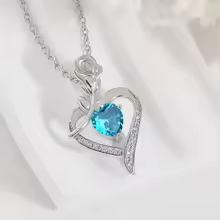 Heart in Heart Necklace Hollow Heart Pendant Gift - YD1185-4