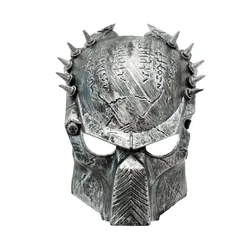 Alien Hunter Mask Halloween Horror Mask Lone Wolf Mask Rivet Snap Iron Mask Predator Cosplay Masque Predator Masks