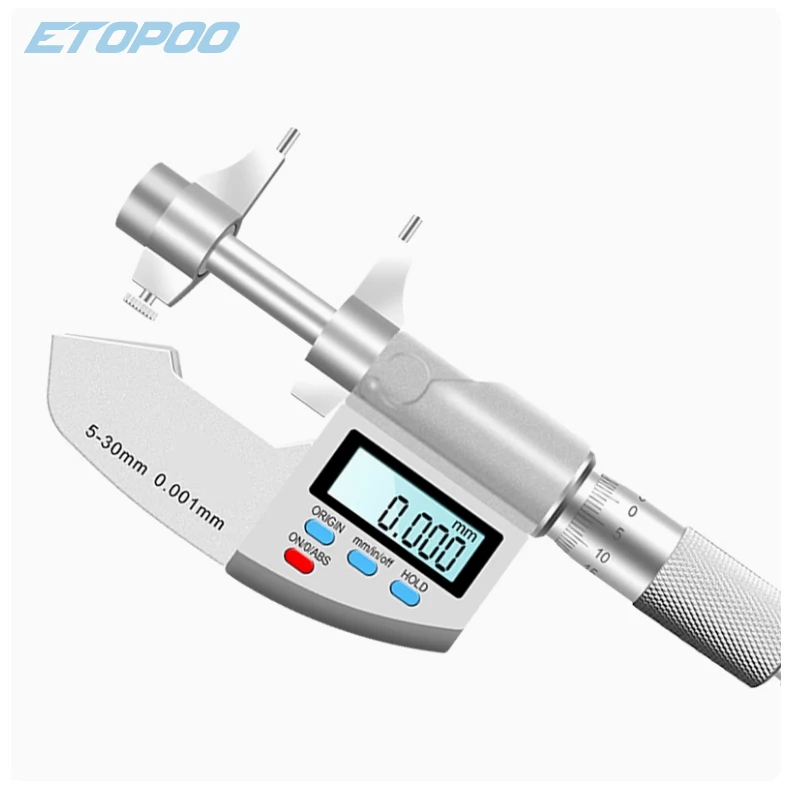 5-30mm Inside Electronic Digital Inside Micrometer Metric Micrometers Carbide Measuring Tools