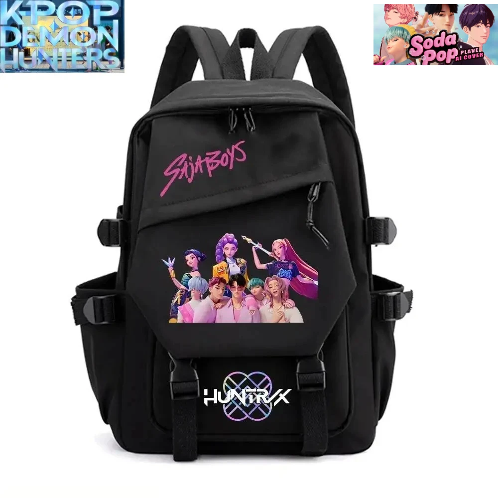 جديد KPop شيطان الصيادين Huntrix حقيبة الظهر النساء الرجال موضة السفر ساجا بنين رومي زوي ميرا حقائب الظهر الرياضة في الهواء الطلق حقيبة مدرسية