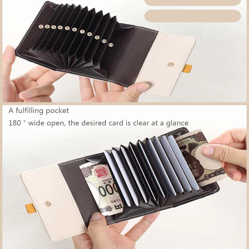 Pomelo Best Cartera corta plegable de color sólido, monedero plegable portátil, tarjetero para mujer, azul pizarra