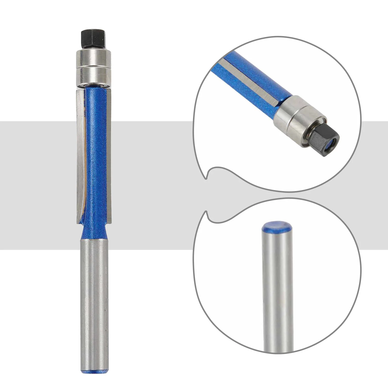 Ply-woods Hard Woods Non-ferrous Metals Bit Router 1/4 Shank Router Bit 45# Steel Efficient Cuts Smooth Running YG6