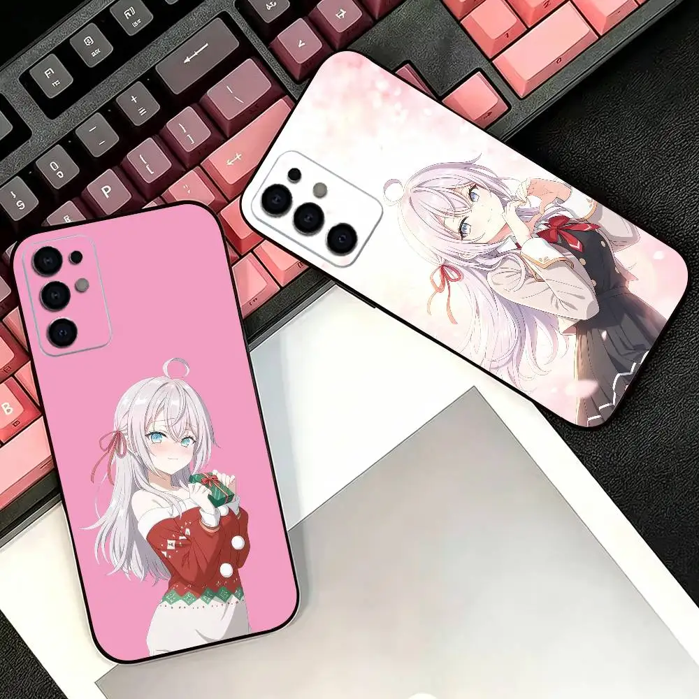 Anime A-Alisa Mikhailovna K-Kujou Soft Black Phone Case for Samsung  S26,25,24,21,22,21,20,10,9,8,7,6Ultra,Plus,Fe, Lite