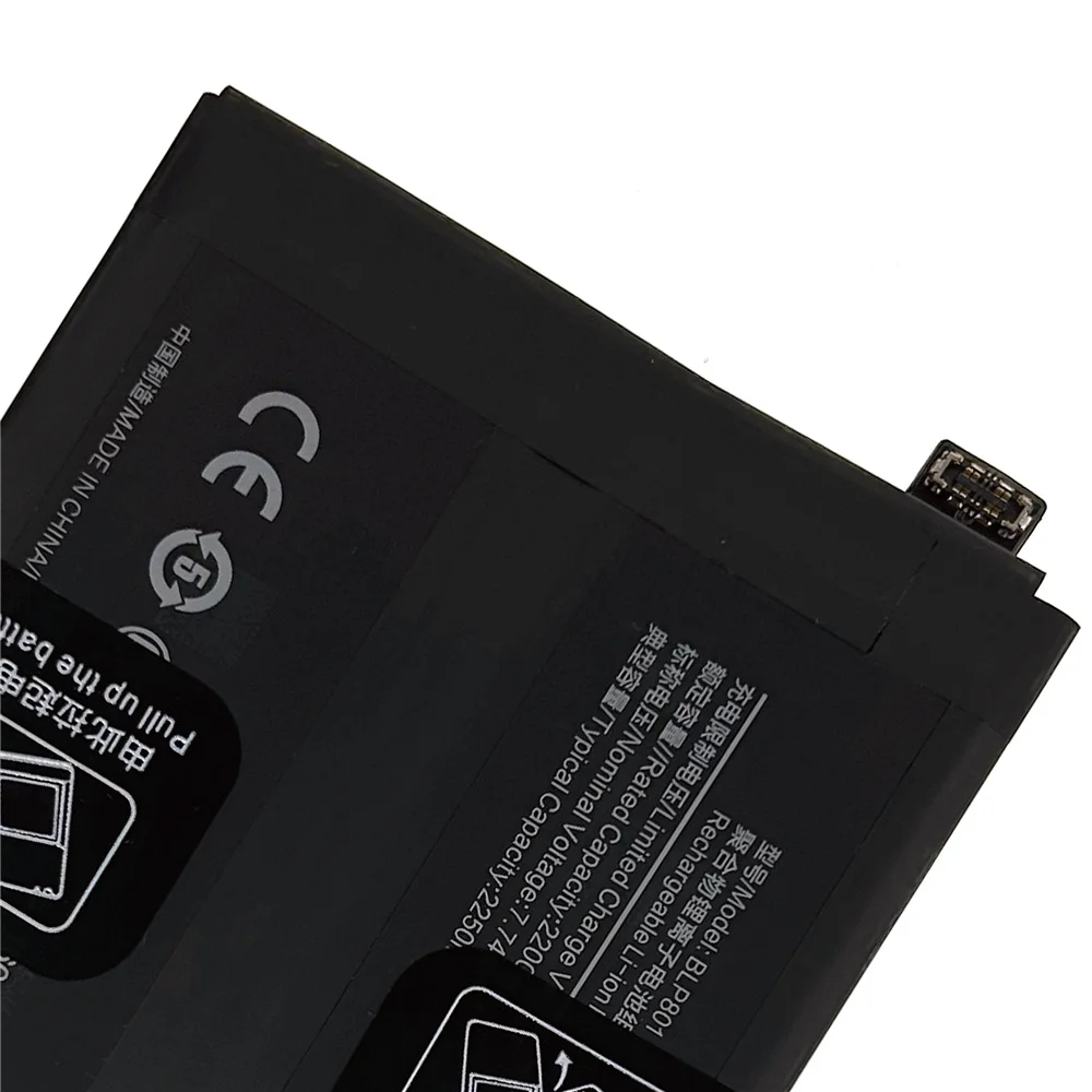 Genuine Original New High Quality One Plus BLP801 Phone Battery For OnePlus 8T / 9R 4500mAh Mobile Batteries Batteria + Free Too