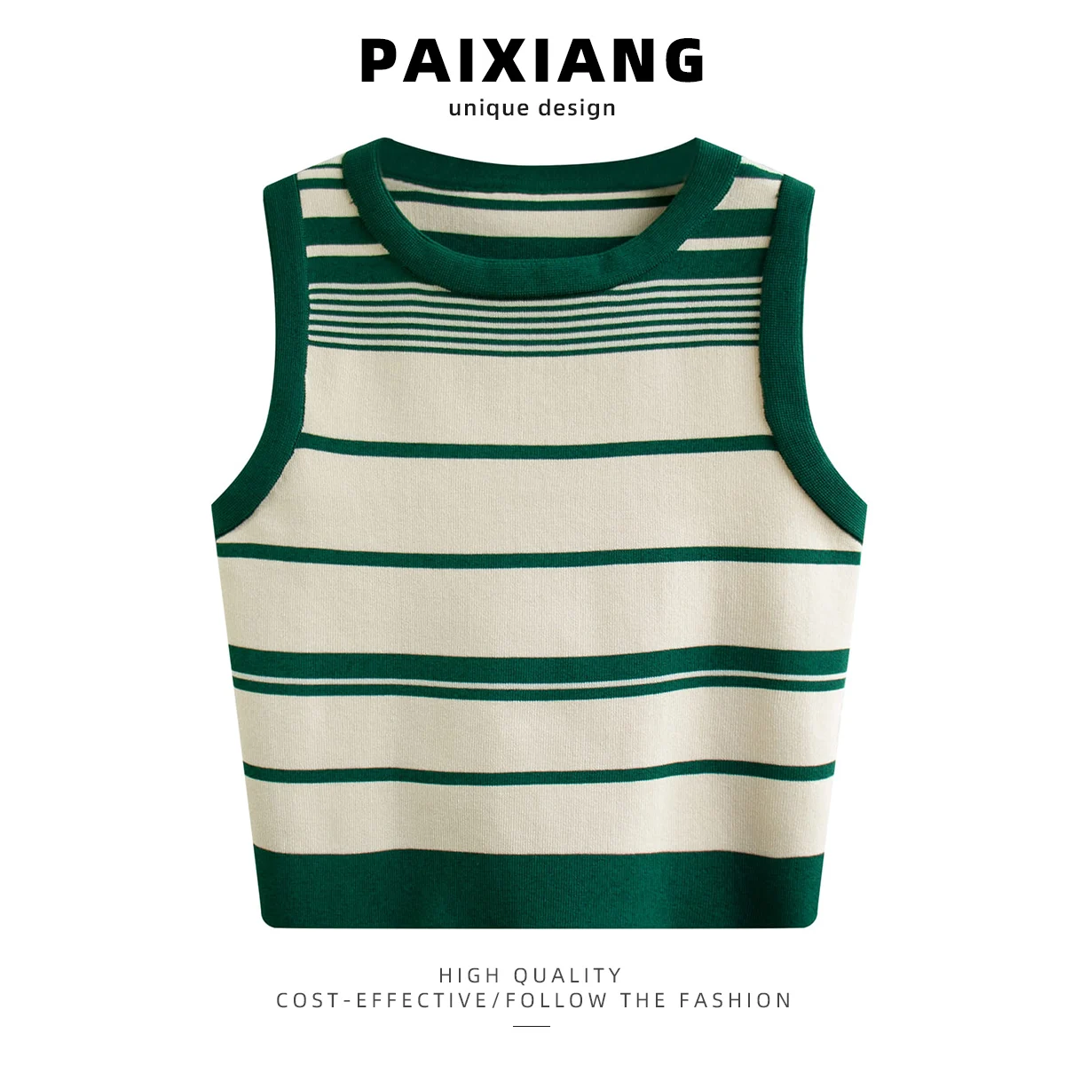 ستايل حلو وحار - توب نسائي بدون أكمام - وصول جديد لفصل الصيف - صديري بدون ظهر - أنيق وشعبي - حصري للبيع عبر الإنترنت - أكمام ... #2