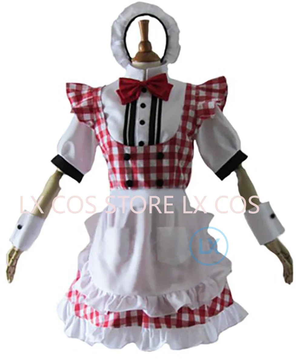 Game Anne Takamaki maid Cosplay Panther Costume Custom made Dress Maid's Uniform Set cosplay Costume Any Size PF