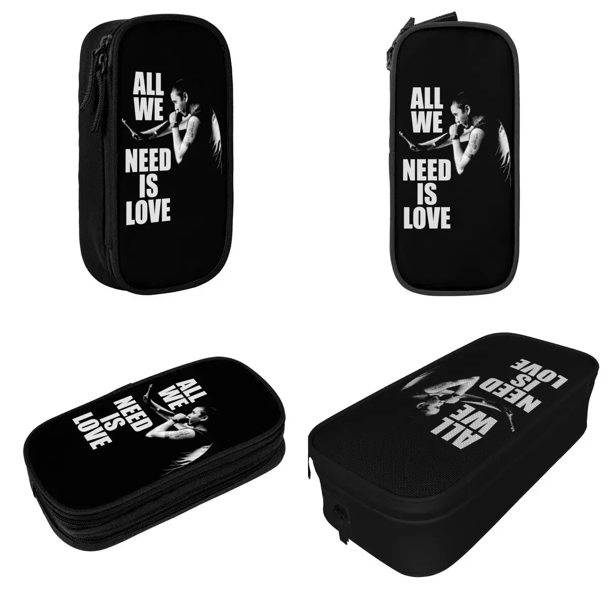 Canserbero Hip Hop Rap Latin American Pencil Cases Pen Bags Kids Large Storage Students School Zipper Pencilcases