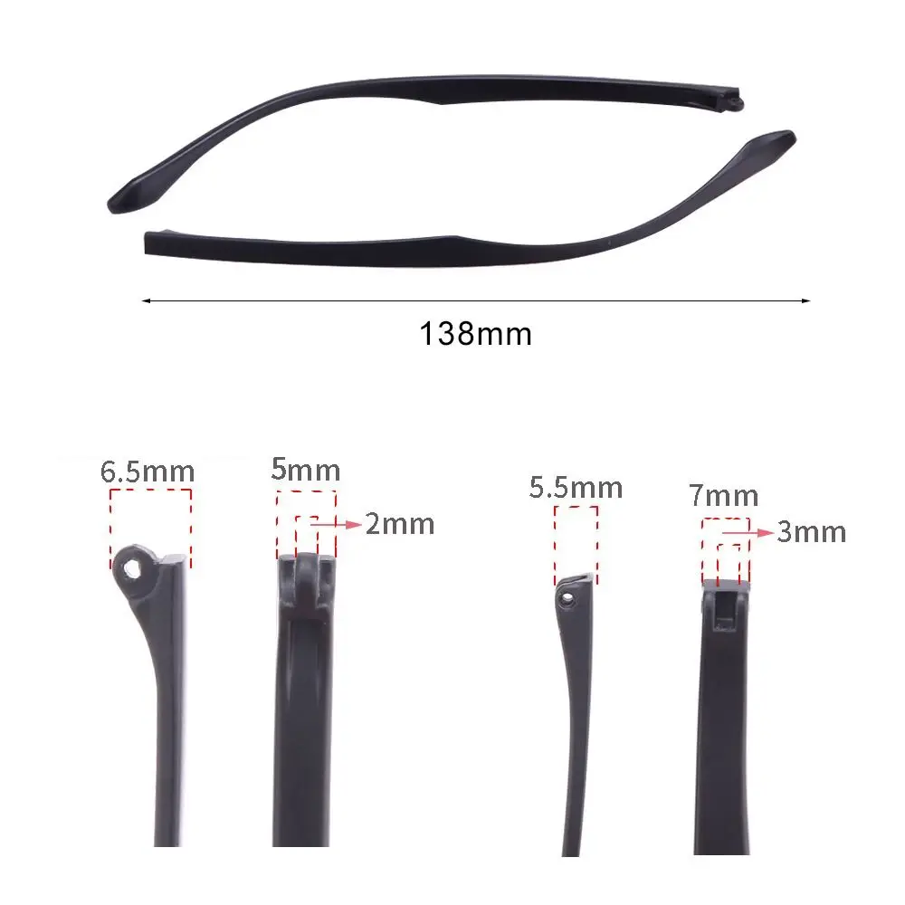 Single Tooth Double Tooth Anti-Slip Universal Replacement Leg Eyewear Accessories Glasses Arm Spectacle Frame view 5
