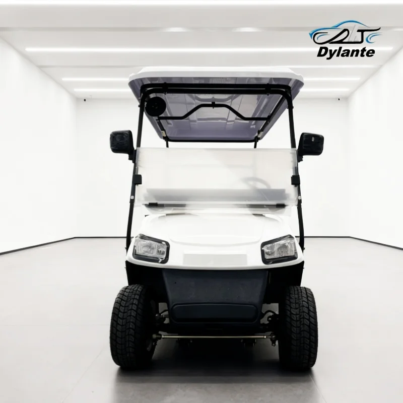 Newest Lithium Adults 4 Seater Off Road Electric Golf Cart With Golf Bag Straps And Basket Golf Ball Storage Box For Golf Course