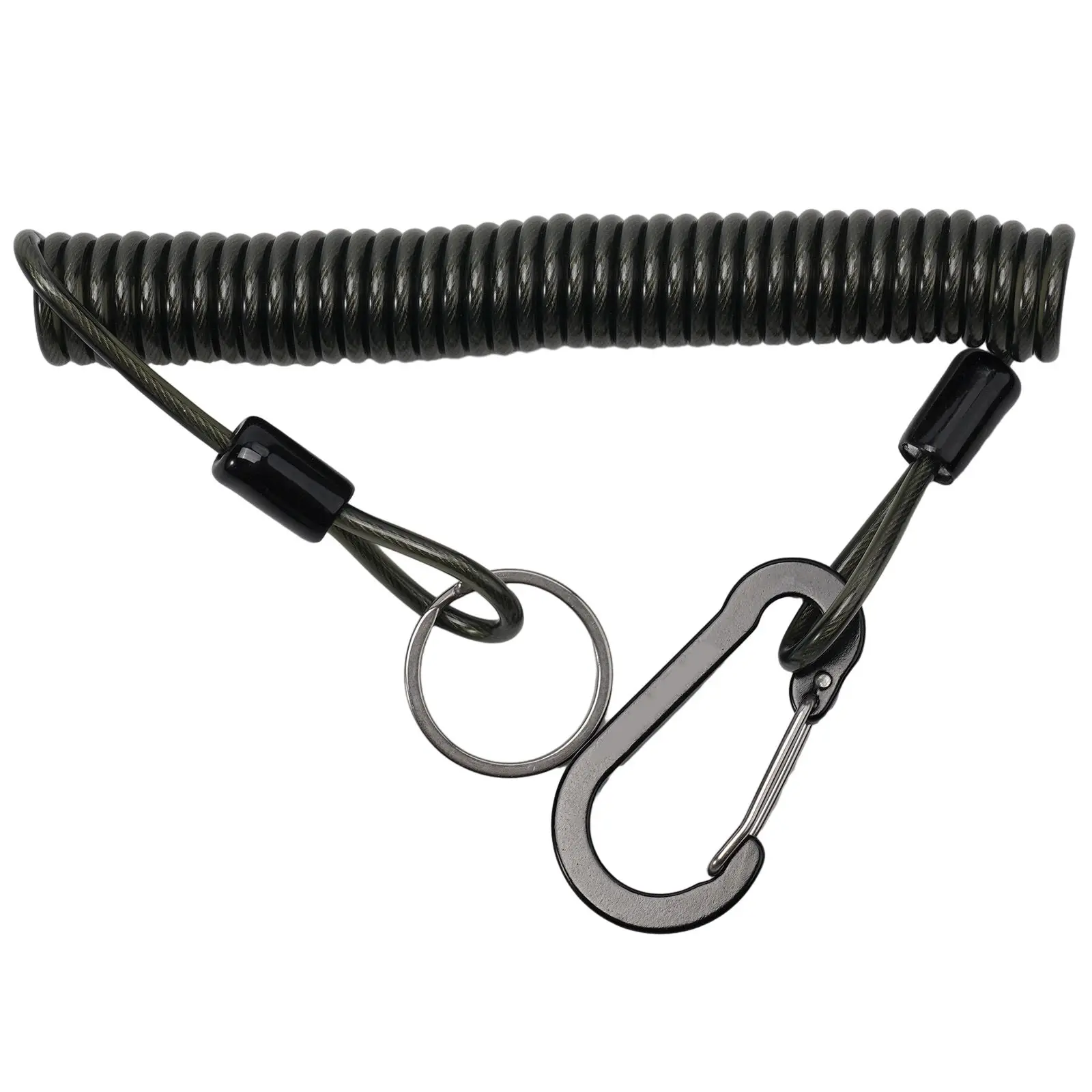 

Missed Rope Wire Spring Rope Anti lost 1 2M 2M Accessories Fishing Tackle Equipment For Lure Pliers Fishing Rod