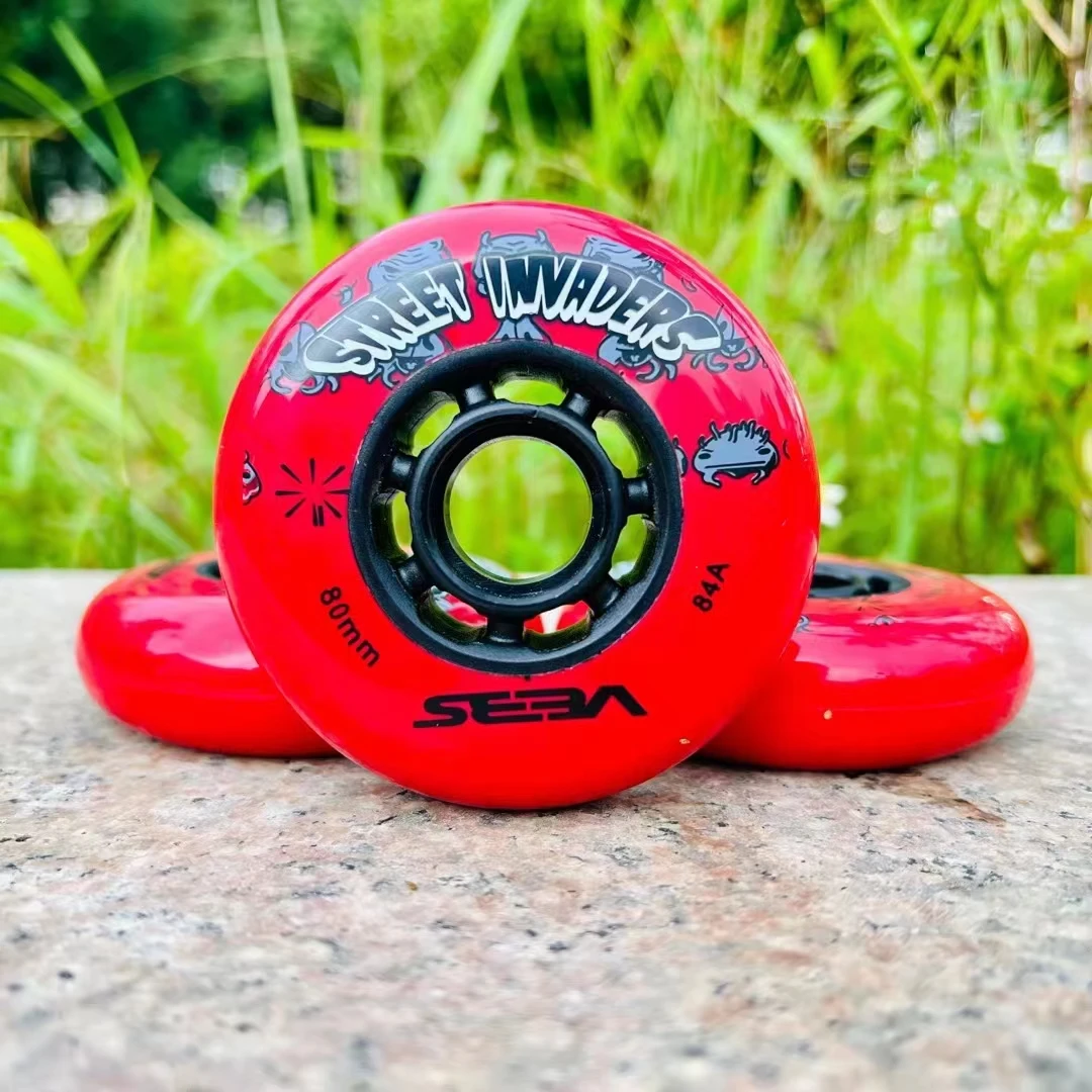 【72 76 80mm 】SEBA 84A Street Invaders Skating Wheel Patines Tire For Roller FSK Inline Skates Wheel for HV view 5