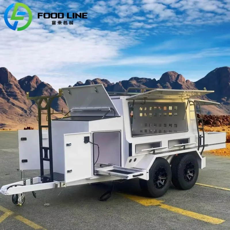 Customized Outdoor Travel Trailer Heavy Duty Camping Caravan With Reinforced Towing System And Corrosion Resistant Exterior