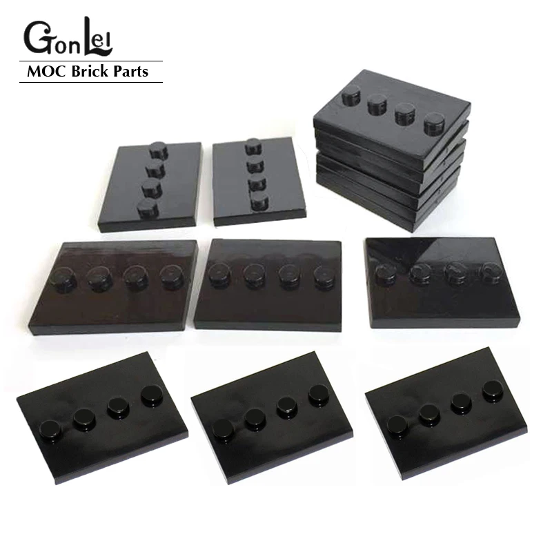 

50-100PCS Plate Special 3x4 with 1x4 Center Studs [Plain] MOC Building Block Parts Bricks Toy fit for Battle Dolls Stand Showing