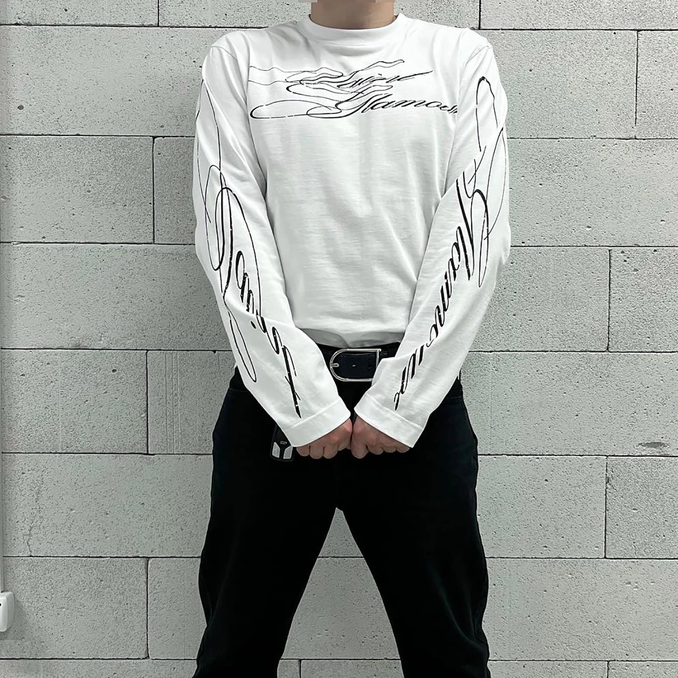 Street Fashion Men - Nova camiseta de manga comprida com