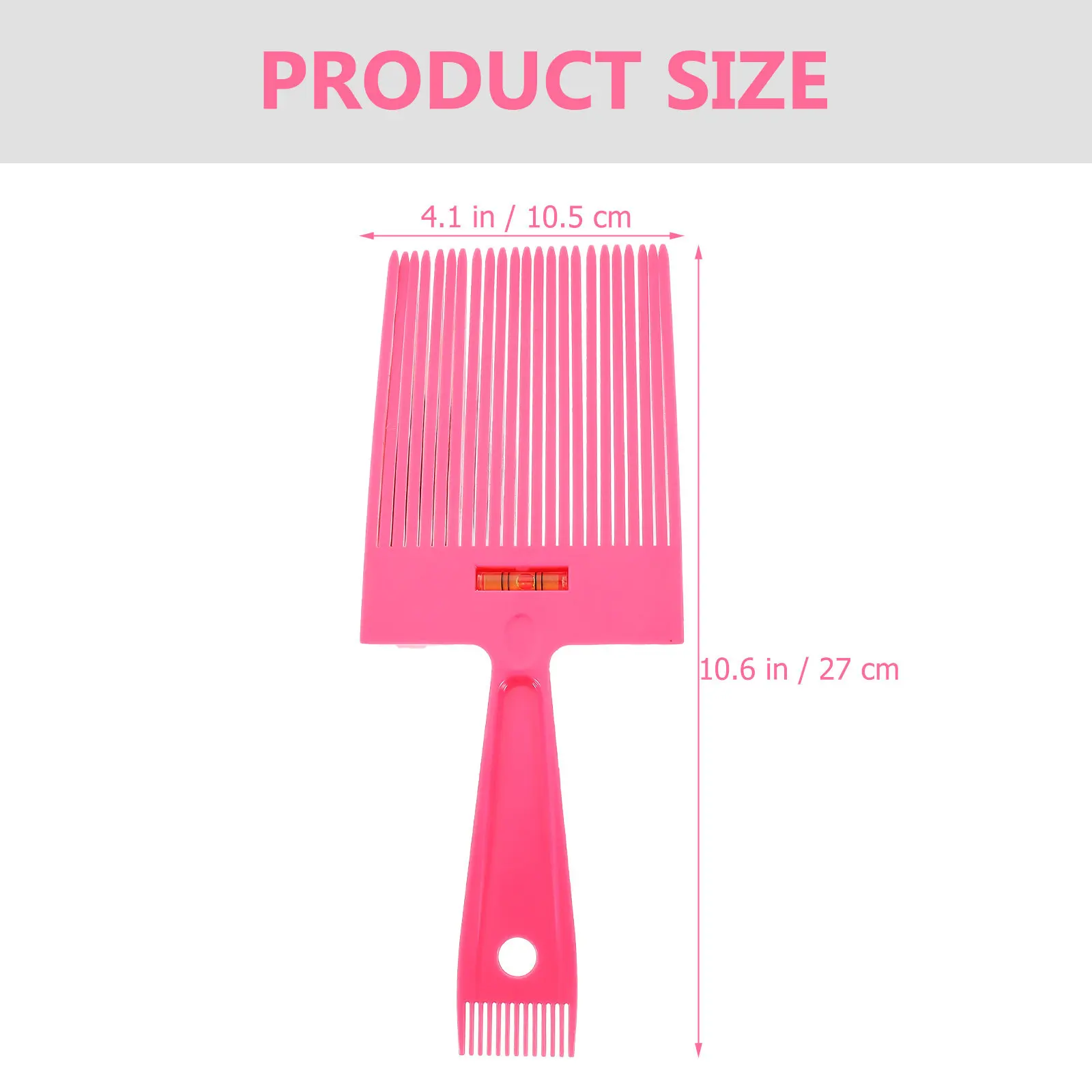 Men's Barber Hair Comb – Wide Tooth Flat Top Styling Comb with Scalp Massage Effect, Gentle Plated Surface