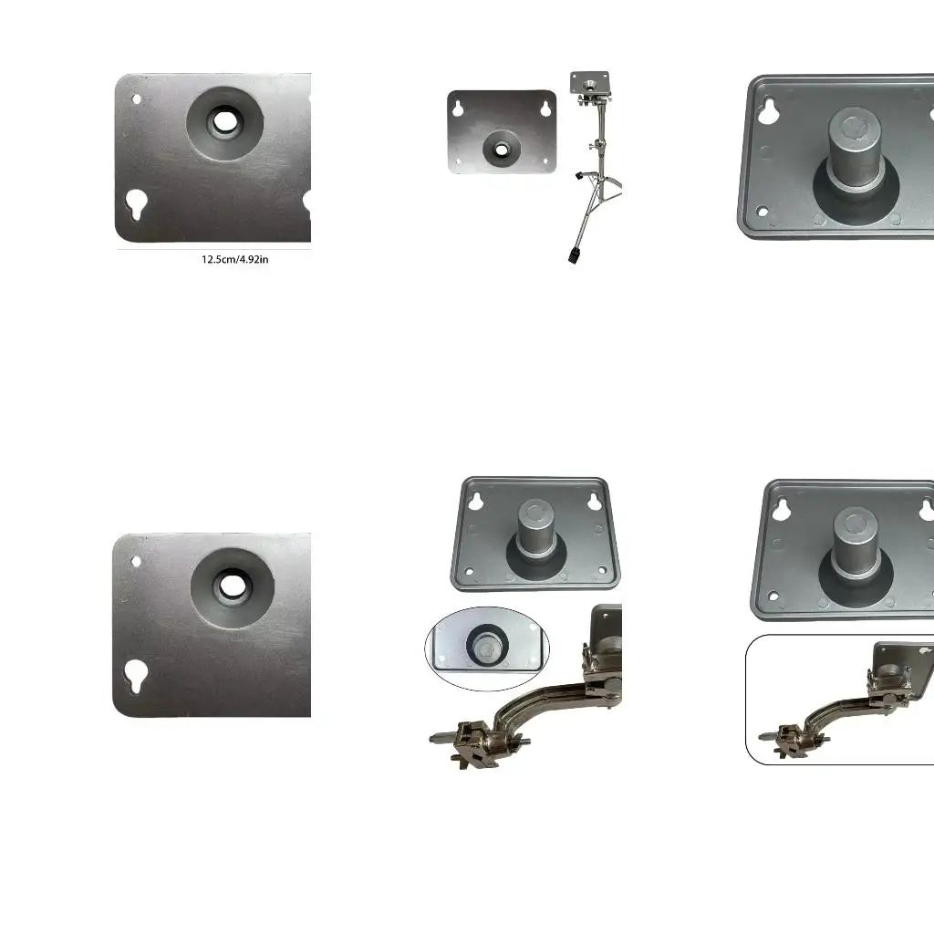 Q39E Universal Percussion Instrument Stand Metal Electronic Module Mounting Plate For Easy Setup And Secure Performances