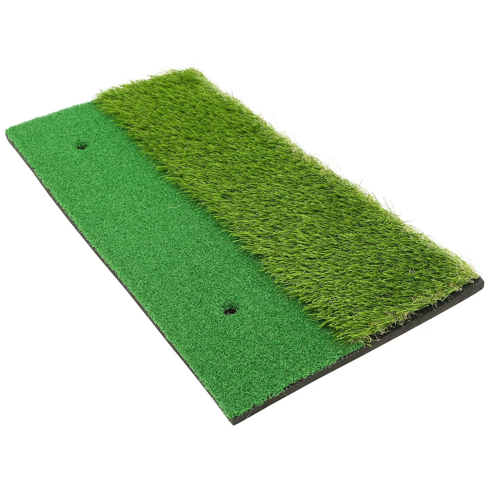 

Portable Golf Practice Mat 30x60cm Dual-Texture Surface Short Fairway Long Rough Realistic Grass Feel Indoor Outdoor Driving