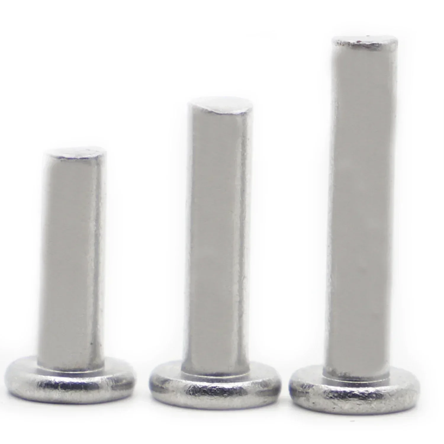 10-50pcs M2-M8 GB109 Aluminium Alloy Flat Thin Wafer Head Punch Self-plugging Solid Rivet Rod