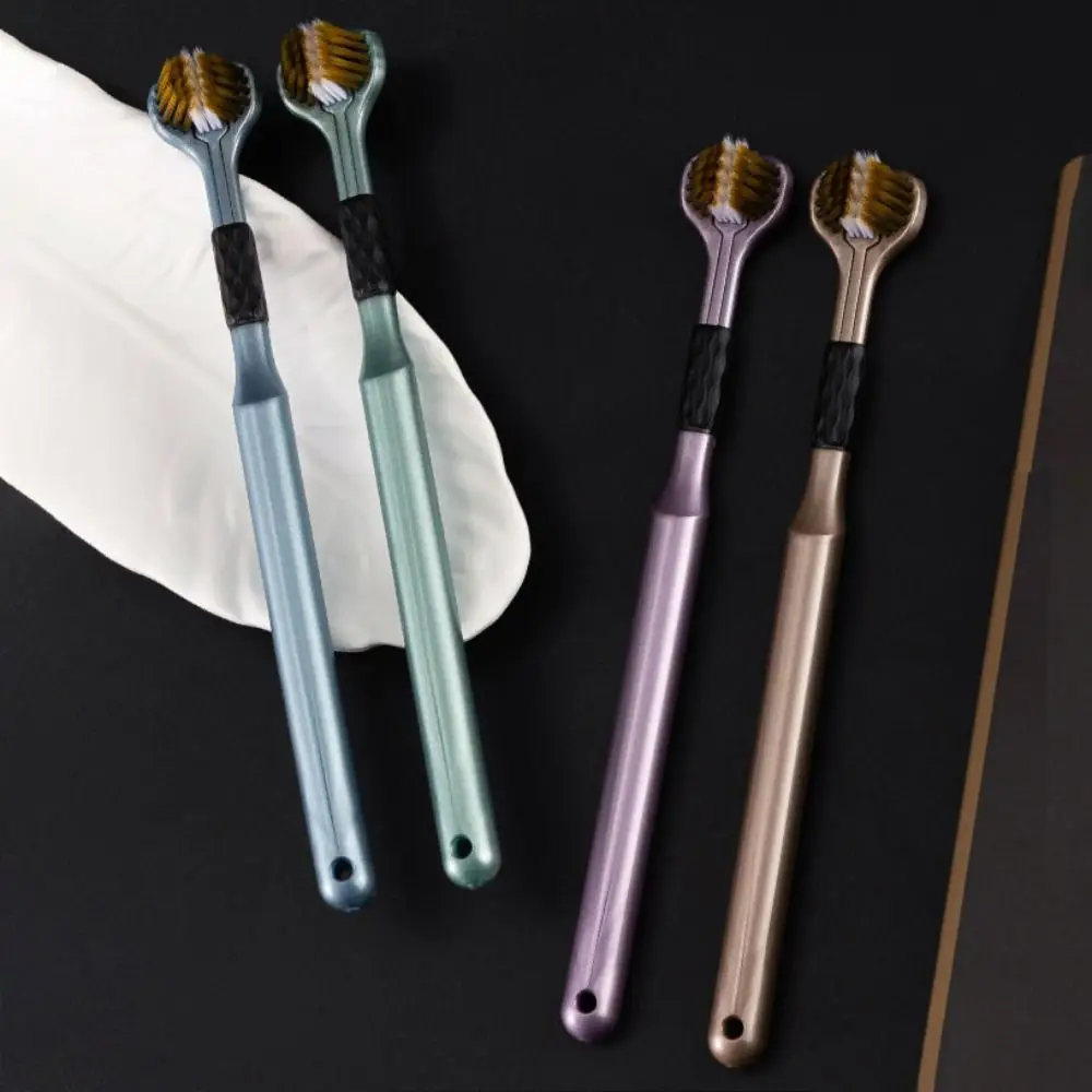 

6PCS Inter-Dental Soft-bristled Toothbrush Gingival Sensitivity Soft Bristle Three Sided Toothbrush Family Pack Deep Cleaning