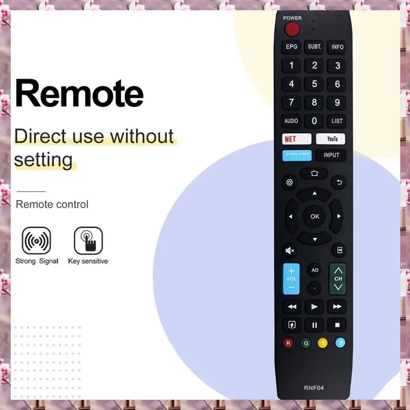 Remote Control Pengganti 2025 RNF04 untuk Remote Control Sharp TV RNF04, Remote Control Pengganti RNF04 untuk Remote Contr Sharp TV RNF04