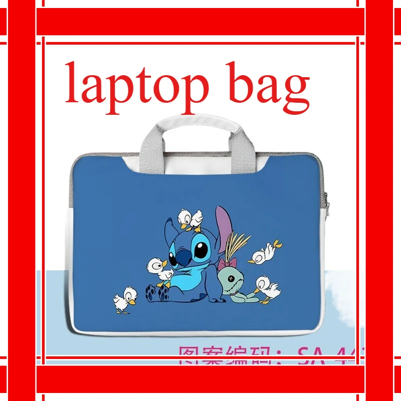 

Anime Disney Stitch Laptop Bag Cute Large Capacity Tablet Organizer Cartoon Handbag Laptop Case 15in 13in 14in 16in 17in Gift