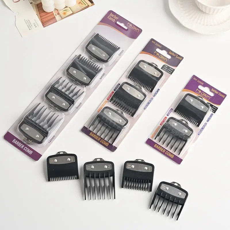 1/2/3/4Pcs Hair Clipper Limit Guard Set Multi-size Guide Combs Portable Trimmer Tools for Travel Daily Hair Grooming