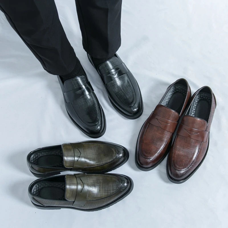 High Quality Brogues Men's Social Shoes British Dress Formal Leather Men Large Size 48 Wedding Business Leather Shoes For Male