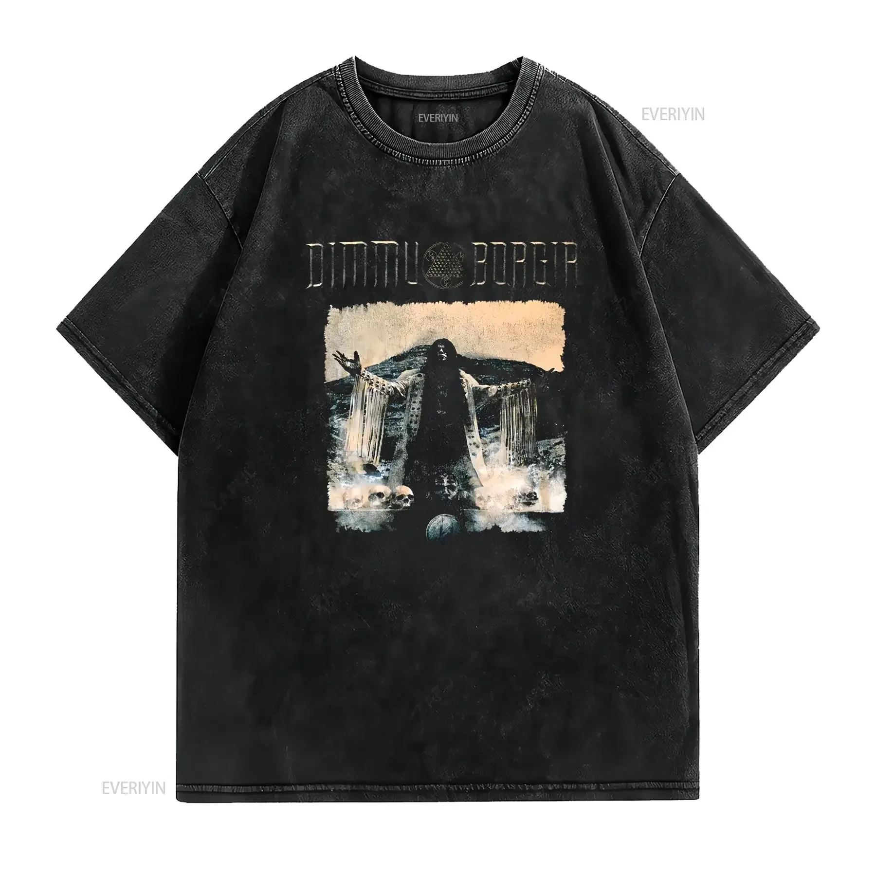 VTG Dimmu Borgir band T shirt black Short sleeve All Sizes S to 5Xl 1F975 vintage Washed Stylish Breathable homme Slightly
