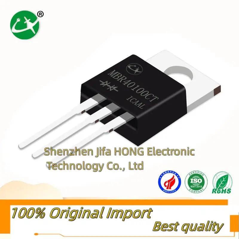 10 unids/lote MBR40100CT 100v 40a TO-220 MOSFET realmente Stock de alta calidad
