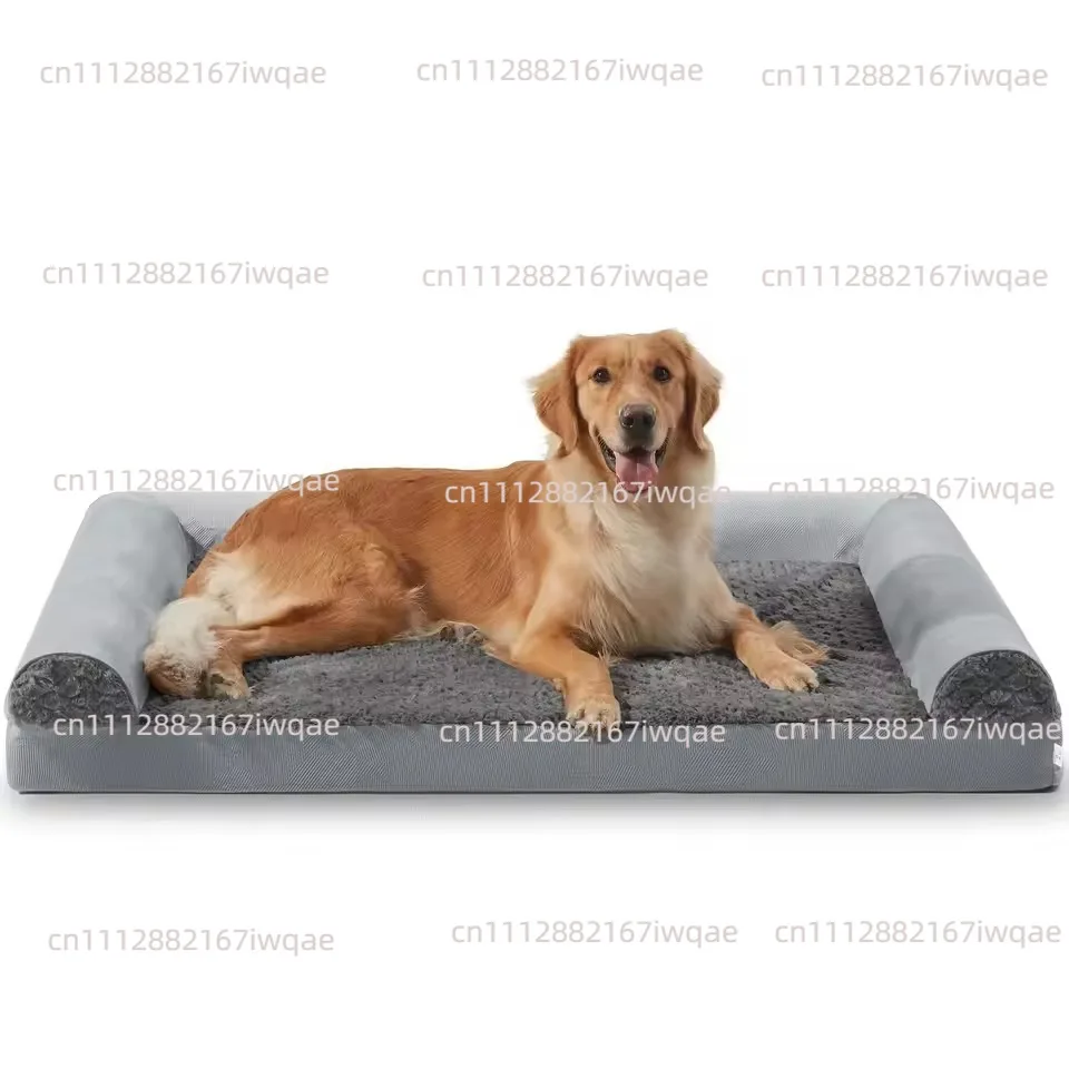 Large Dog Bed with Fully Washable Sponge Mattress for All Seasons