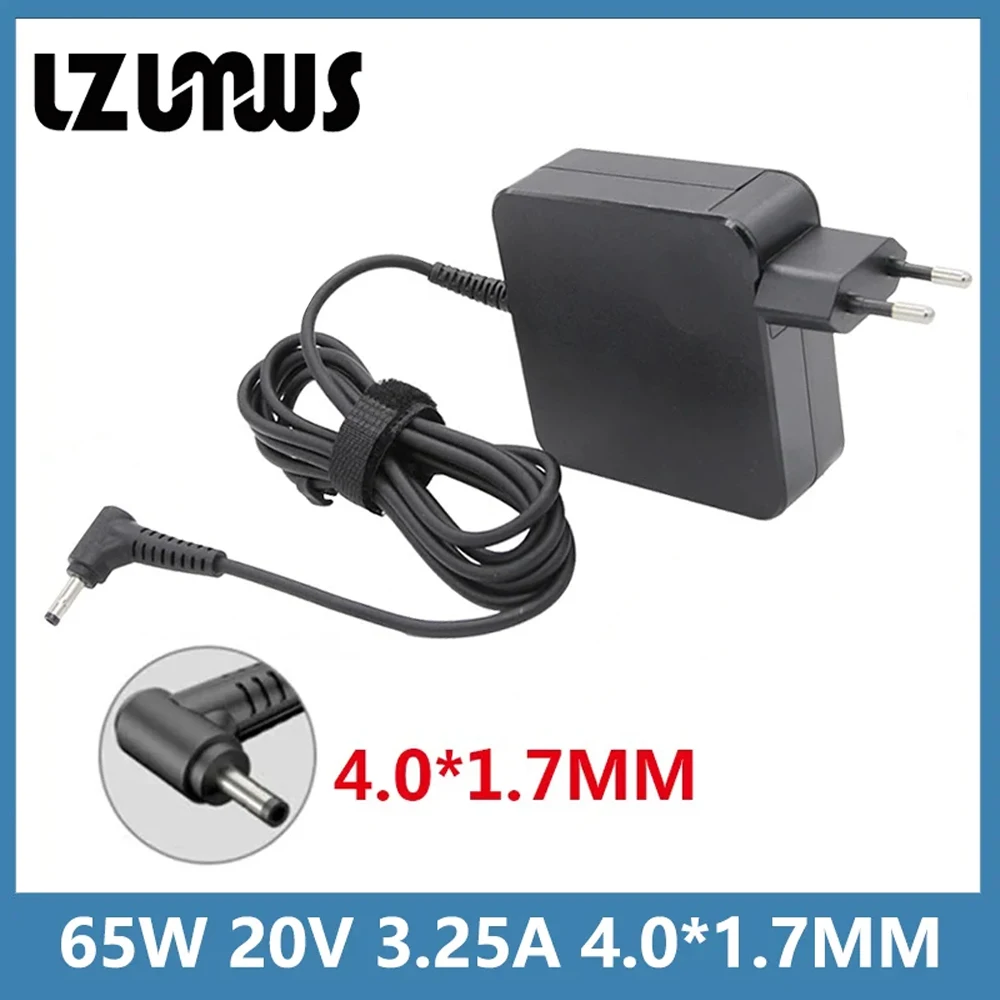 20V 3.25A 65W 4.0*1.7MM Laptop Charger For Adapter IdeaPad 310 320 3-15itl6 3-14itl6 YOGA 520 14ikb E580  Redmibook 13 14