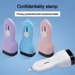 Multi-Function Stamp Roller Anti-Theft Protection ID Seal Smear Privacy Express Knife Smear Stamp Safe Home Office Supplies