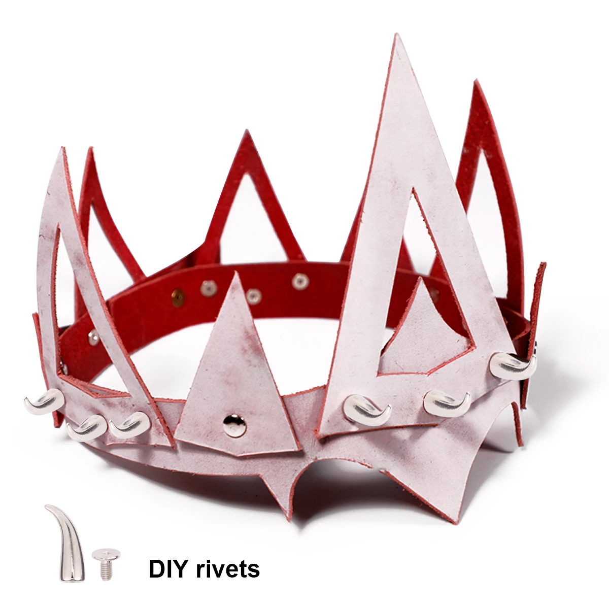 20 pcs Diy Rivets Punk Style Fashionable Metal Rivets For Bags Jeans Decor Silver 7X21Mm Peppers Shape Durable Diy Tool