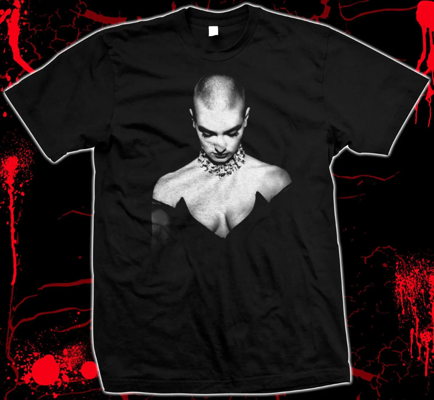 Sinead O'Connor Pre shrunk hand screened 100 cotton t shirt