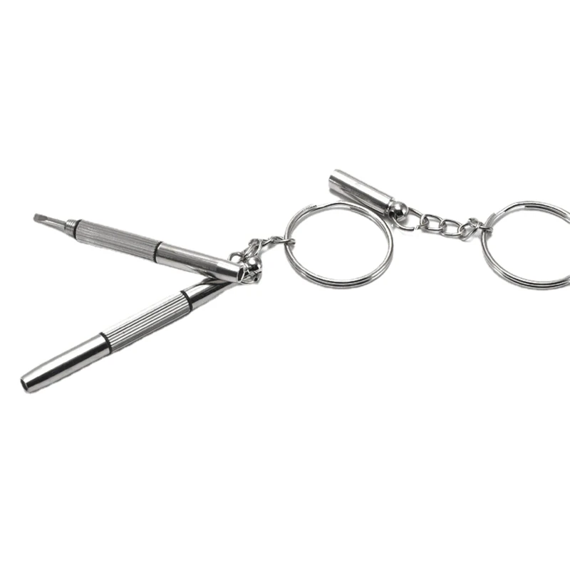 Llavero Destornillador gafas Destornillador para llave 5 piezas/juego 3 en 1 acero aluminio Drosphip