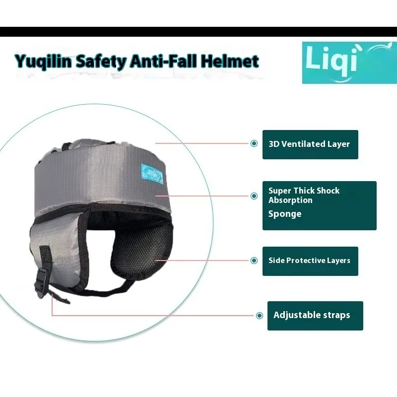 قبعة واقية مضادة للسقوط للبالغين، خوذة أمان لحارس الرأس لكبار السن، بديلة مبطنة ناعمة ومقاومة للصدمات، أغطية الرأس #4