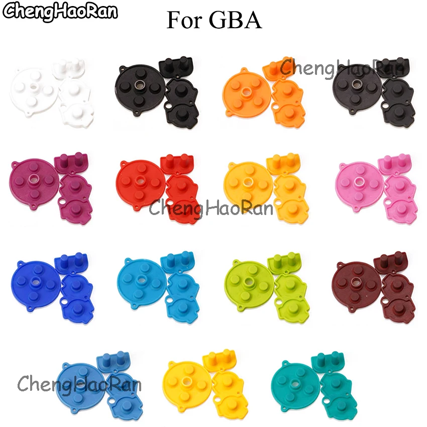 

ChengHaoRan Original For GBA Rubber Button Conductive Pads for GBA Keypad A-B D-pad Start Select Buttons Conductive Pads