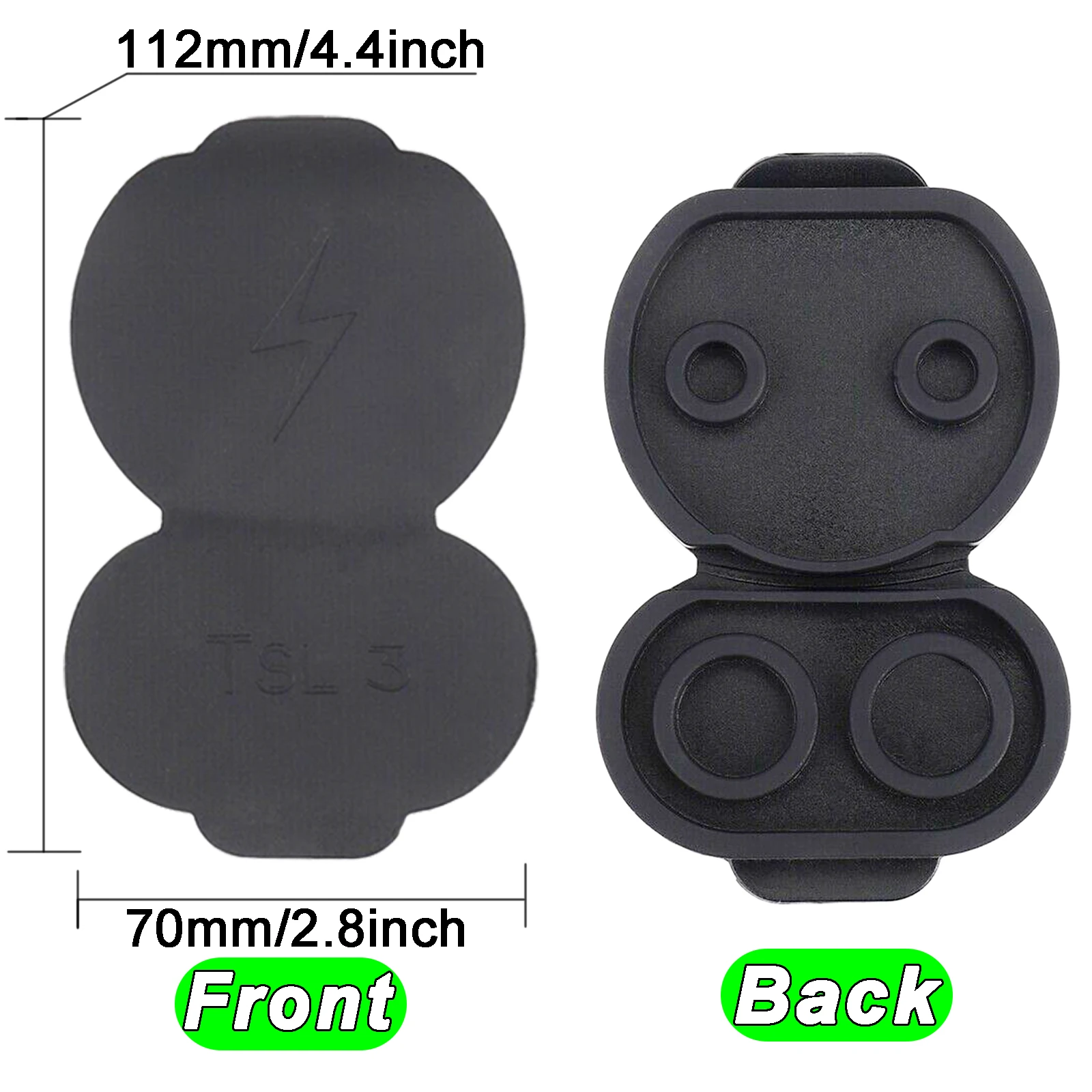 Silicone Car Charging Port Waterproof Cover Charger Hole Protector Dust Cover Cap for Tesla Model 3 2017 - 2020 Model Y CCS EU