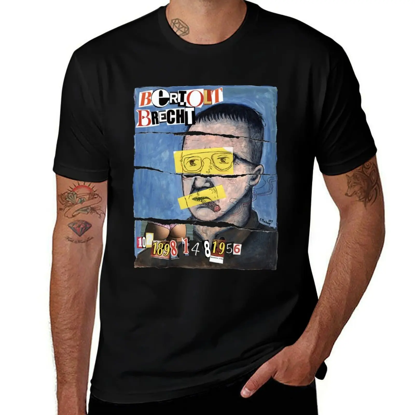 

Bertolt Brecht T-Shirt man t shirts for men cotton tshirt 100% man t shirt summer T-shirt