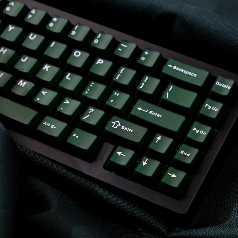 Emerald Themed Keycap Set, ABS, Altura de Fábrica Original, Semi Transparente, Teclado Mecânico Verde, Keycap Acessórios, Presentes DIY