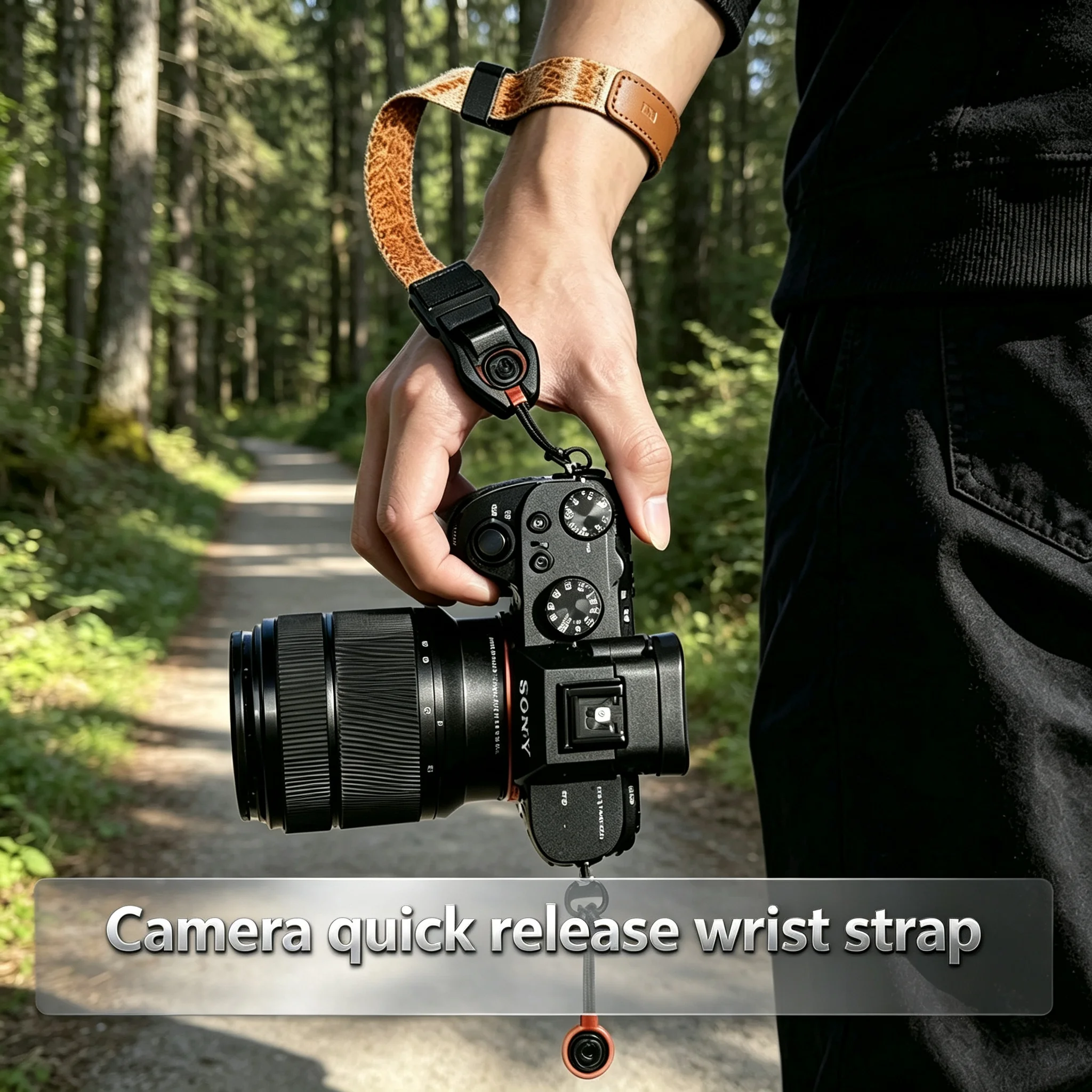 

Camera Quick Release Wrist Strap Wristband Hand Rope for Sony A7CR A6700 A7 IV A7C Fujifilm X-T5 T30 T50 Nikon Canon Leica SLR