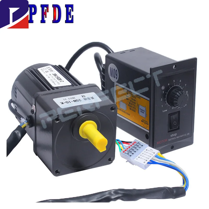 3RK15GN-C 220V AC Geared Motors 15W Single Phase Asynchronous Motor Gear Motor 10mm Motor Shaft+ Speed Controller 50/60hz