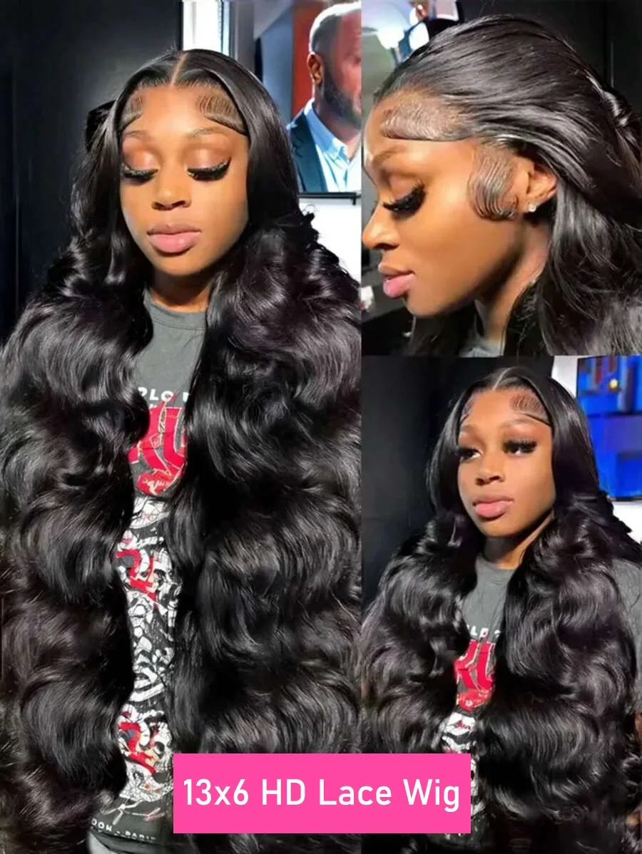 200% 30 40 Inch Body Wave 13X6 Hd Kant Frontale Pruik Menselijk Haar Braziliaanse Pre Geplukt Kant pruiken Voor Vrouwen 13X4 Kant Voor Pruik