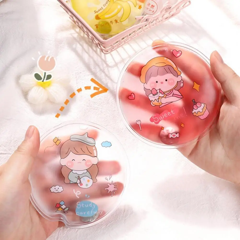 Cute portable use Self-Heating pack Winter Cartoon Gel Liquid compress child Adult Warmer travel reusable Mini for Cold Days