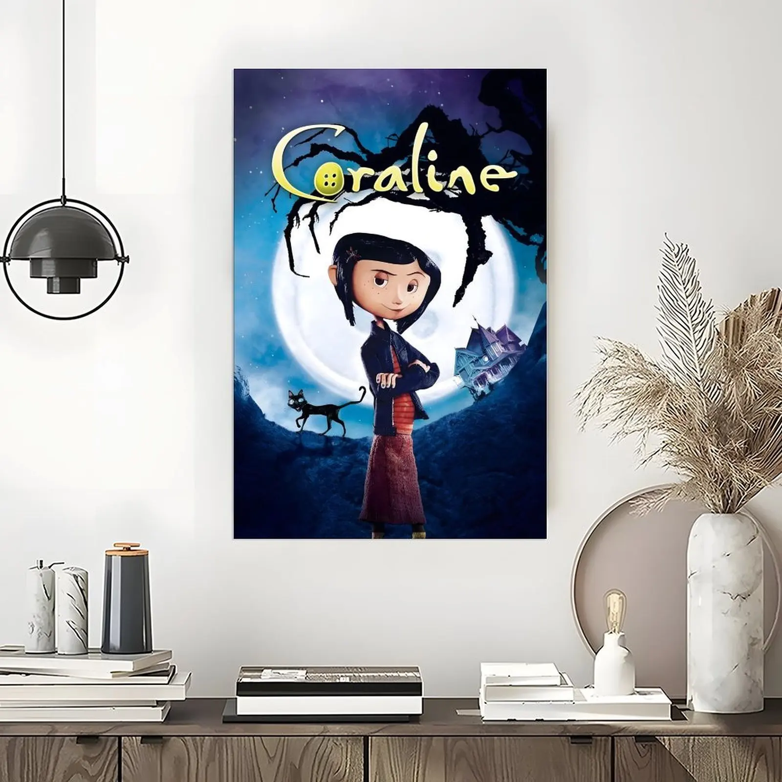 Coraline Movie Poster Fantasy Aesthetic Canvas Wall Art Posters Painting Decoration for Home Bedroom Dorm Bathroom Decor Gift 12x18in - view 4
