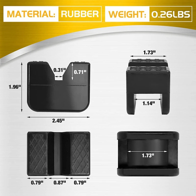 4 Pack Jacks Stand Pads Universal Jacks Pad Rubber Jacks Pad Rail Pinch Welds Protecto Pad image 6