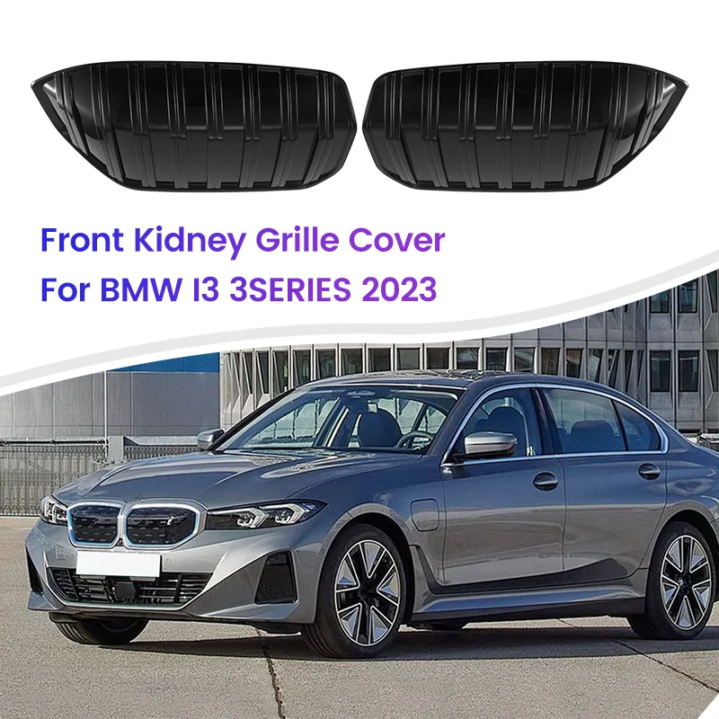 

2Pcs Car Racing Grilles Front Front Kidney Grille Automobile Front Bumper Middle Net Grille For BMW I3 3SERIES 2023